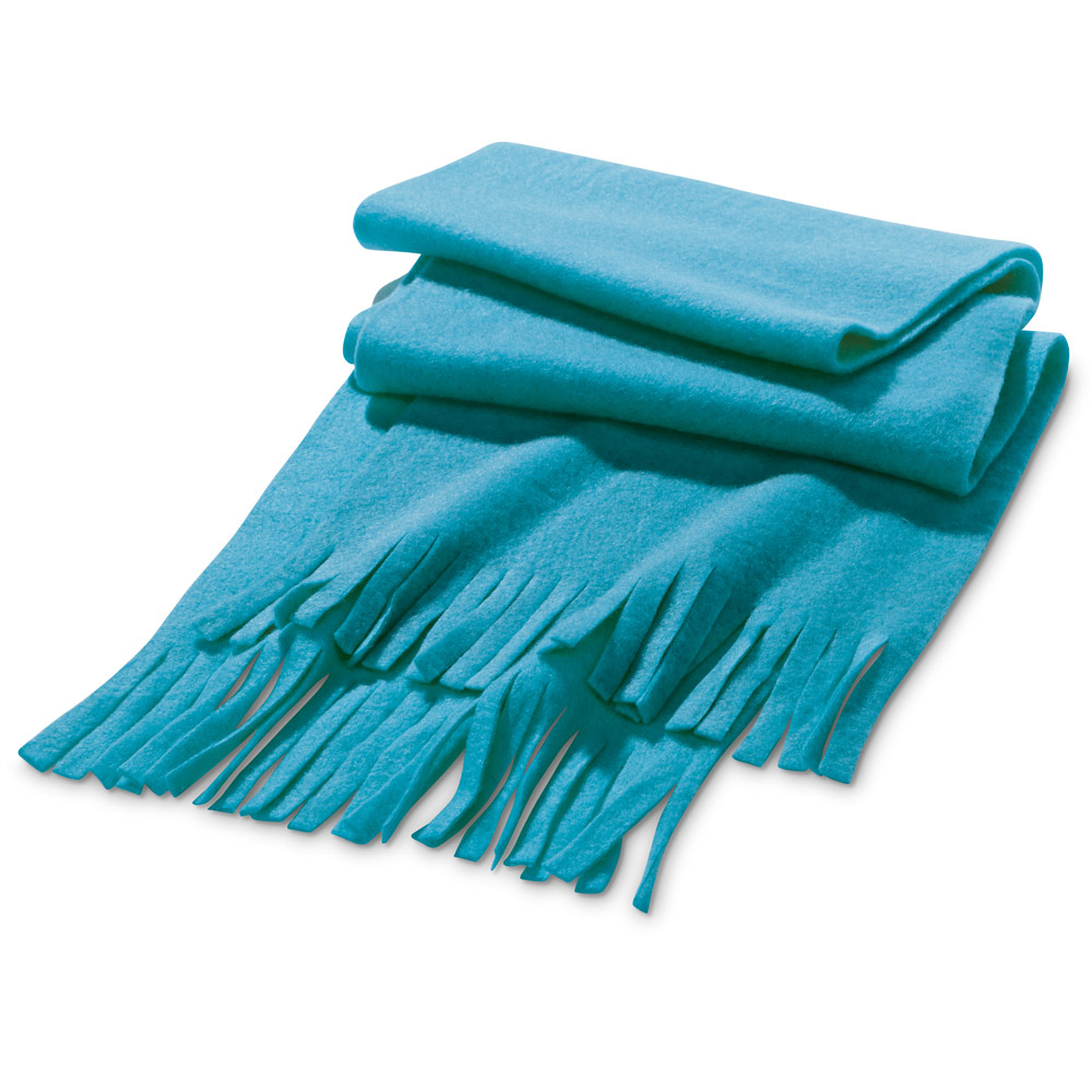 Echarpe publicitaire en tissu polaire Bleu clair